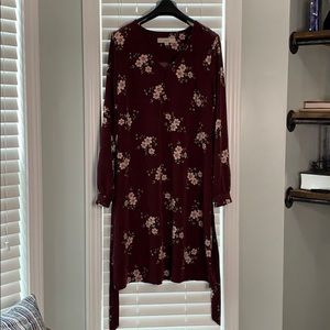 LOFT tie waist dress